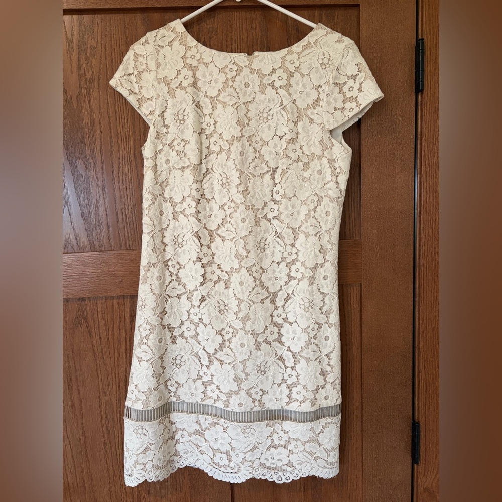 Vince Camuto White Lace Dress